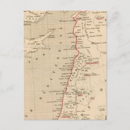 Syrie et de la Palestine, 624 ans apres JC Briefkaart (Voorkant)