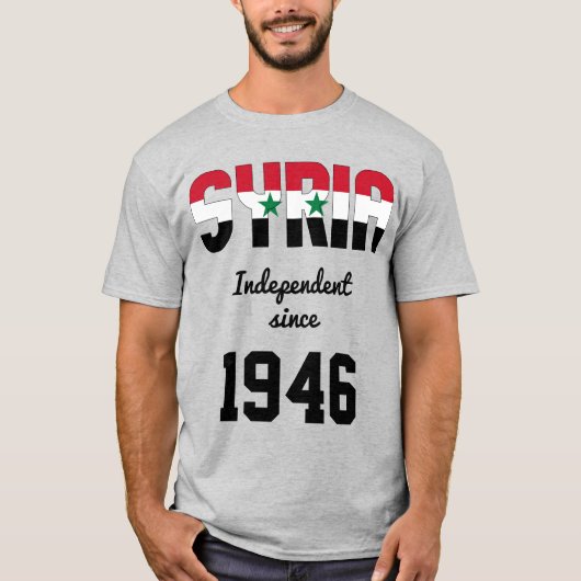 Syrië Flag Independence Celebration T-shirt (Voorkant)