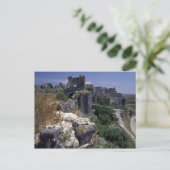 Syrië, het Kasteel van Marqab, het kasteel van Cru Briefkaart (Staand voorkant)