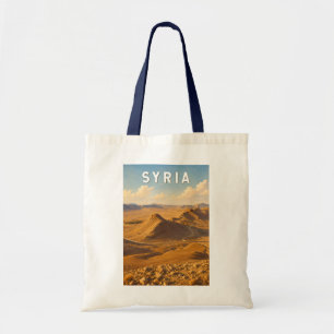 Syrië Illustratie Reis Kunst Vintage Tote Bag