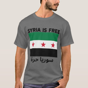 Syrië is een vrije vlag t-shirt