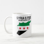 Syrië is vrij van Syrische vlag Koffiemok (Links)
