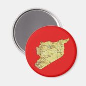 Syrië Kaart Magneet (Voorkant / Achterkant)
