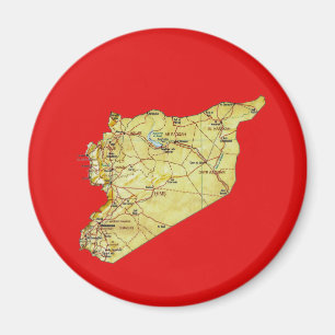 Syrië Kaart Magneet