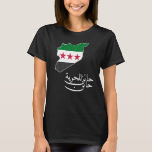 Syrië kaart Vrije Syrische vlag Syrië T-shirt