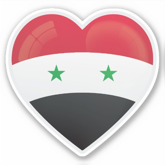 Syrië Liefde Icon Sticker (Voorkant)