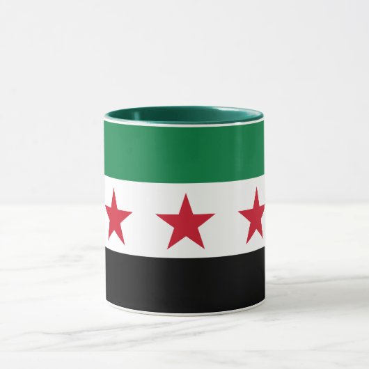 Syrië mok, Syrische vlag patriottisch, Onafhankeli Mok (Midden)