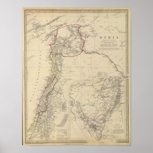 Syrië naar de Sinaï Poster (Voorkant)