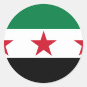 syrië oppositie ronde sticker (Voorkant)