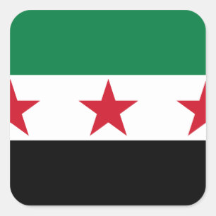 syrië oppositie vierkante sticker