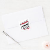 Syrië Pride X-vlag Vierkante Sticker (Envelop)