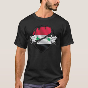 Syrië Pure Roots Flag Black T-shirt