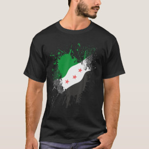 Syrië Revolutie Groene Syrische vlag Vrij Syrië T-shirt