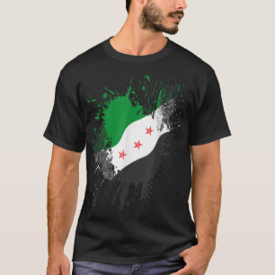 Syrië Revolutie Groene Syrische vlag Vrij Syrië T-shirt