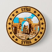 Syrië Ronde Button 7,6 Cm (Voorkant)