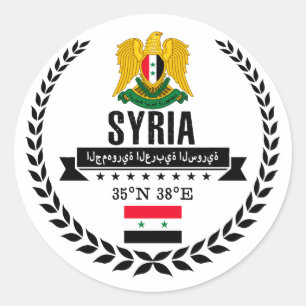 Syrië Ronde Sticker
