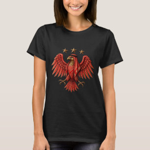 Syrië Rood Traditioneel Syrisch Keffiyeh Adelaar T-shirt