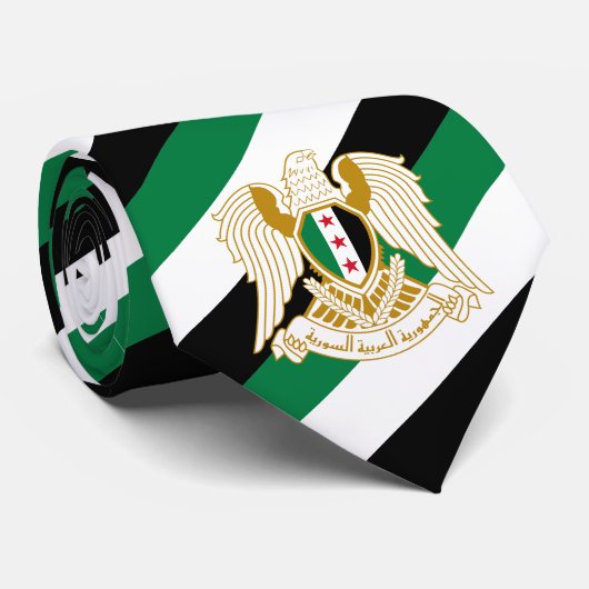 Syrië streept stropdas, onafhankelijkheid, Syrisch Stropdas (Opgerold)