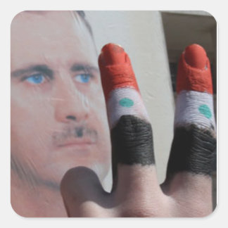 SYRIË VIERKANTE STICKER