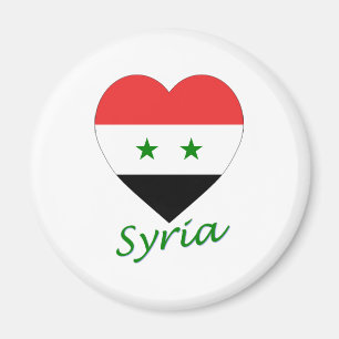 Syrië Vlag Hart Magneet