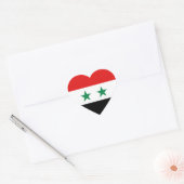 Syrië Vlag Hart Sticker (Envelop)