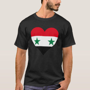 Syrië Vlag Hart Syrië Geschenken Liefde Syrië Pull T-shirt