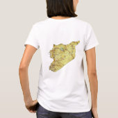 Syrië Vlag + Kaart + Tekst T-shirt (Achterkant)
