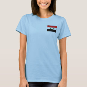 Syrië Vlag + Landkaart T-Shirt