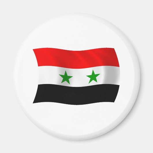 Syrië Vlag Magneet (Voorkant)
