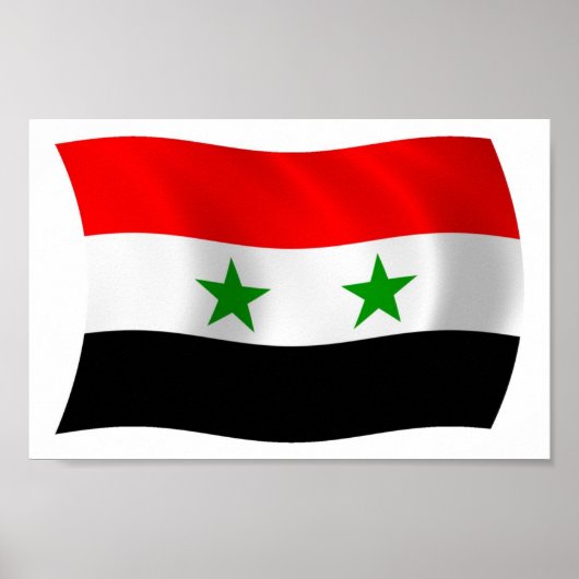Syrië Vlag Poster Print (Voorkant)