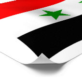 Syrië Vlag Poster Print (Hoek)