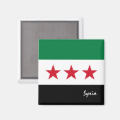 Syrië Vlag, Syrië, Onafhankelijkheid, reizen / vak Magneet (Voorkant / Achterkant)