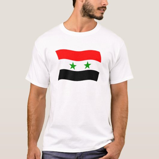 Syrië Vlag T-shirt (Voorkant)