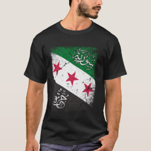 Syrië, Vrije Syrische Vlag, Syrisch. T-shirt