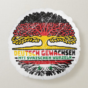 Syrien Syrisch Deutsch Deutschland Baum Wurzel Rond Kussen
