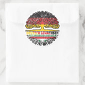 Syrien Syrisch Deutsch Deutschland Baum Wurzel Ronde Sticker (Tas)