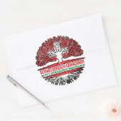 Syrien Syrisch Schweizer Baum Wurzel Ronde Sticker (Envelop)