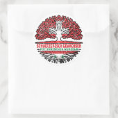 Syrien Syrisch Schweizer Baum Wurzel Ronde Sticker (Tas)