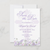 Syringa Bloemen Religieuze Trouwdag Bewaar de Datu Save The Date (Voorkant)
