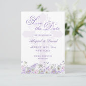 Syringa Bloemen Religieuze Trouwdag Bewaar de Datu Save The Date (Staand voorkant)
