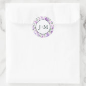 Syringa Bruiloft Ronde Sticker (Tas)