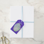 Syringa Lavendel Bloem Bruiloft Cadeaulabel (Met Touw)