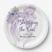 Syringa lint Ze Knoop Het Bruidsfeest Vast Papieren Bordje (Voorkant)