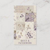 Syringa Quilt Patchwork Handgemaakte Kleding Visitekaartje (Voorkant)