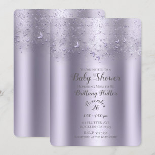 Syringa Schittervlinder Baby Shower Kaart