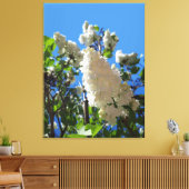 Syringa, Witte Sering Bloem Boom Canvas Afdruk (Insitu (Woonkamer))