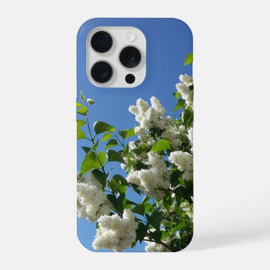 Syringa, Witte Sering Bloem Boom iPhone Hoesje (Achterkant)