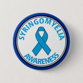 Syringomyelia Awareness Ribbon Button (Voorkant)