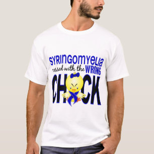 Syringomyelia met verkeerde kuiken t-shirt