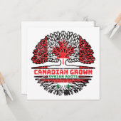 Syrisch-Canadese vlag over boomstammen Kaart (Voorkant / Achterkant in situ)